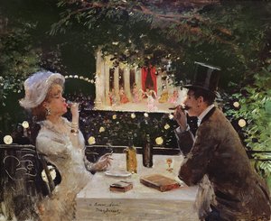 العشاء في Les Ambassadeurs ، c.1882